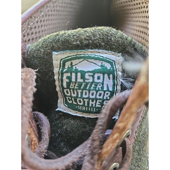 Filson x Sebago Brown leather Sebago Kettle Boots Men\'s 10.5 GOOD Used Condition